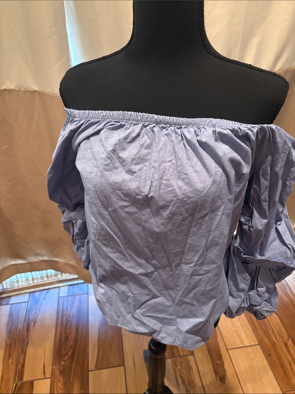 Ambiance Lavender Off-Shoulder Puff Sleeve Top